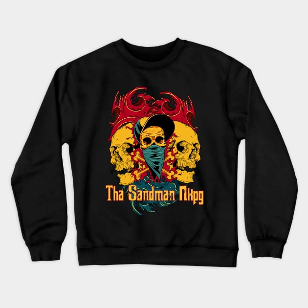 Tha Sandman Nkpg Apparel Crewneck Sweatshirt by ibmg